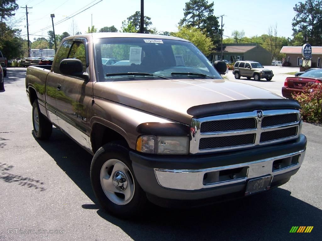 2001 Ram 1500 SLT Club Cab - Amber Fire Pearlcoat / Mist Gray photo #1