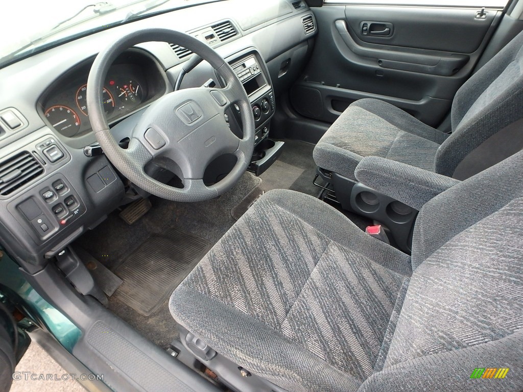 2001 CR-V LX 4WD - Clover Green Pearl / Dark Gray photo #12