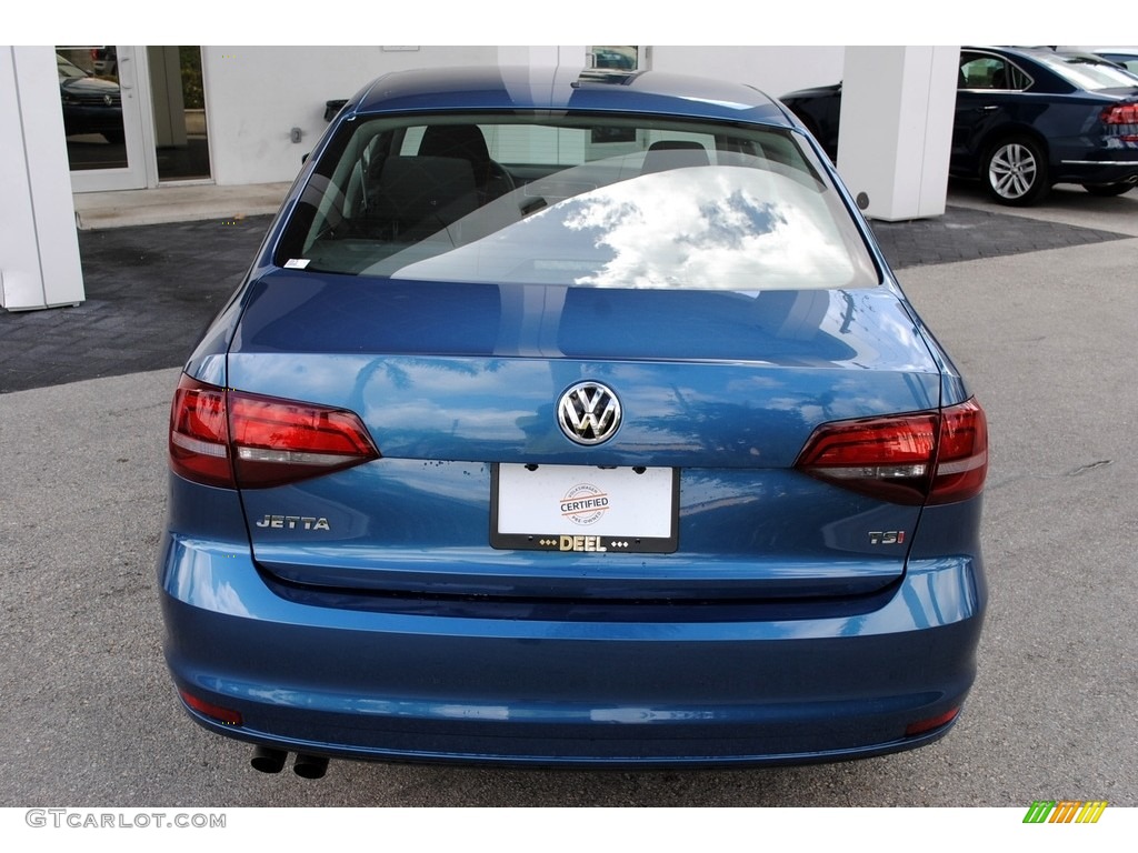 2017 Jetta S - Silk Blue Metallic / Black/Palladium Gray photo #8