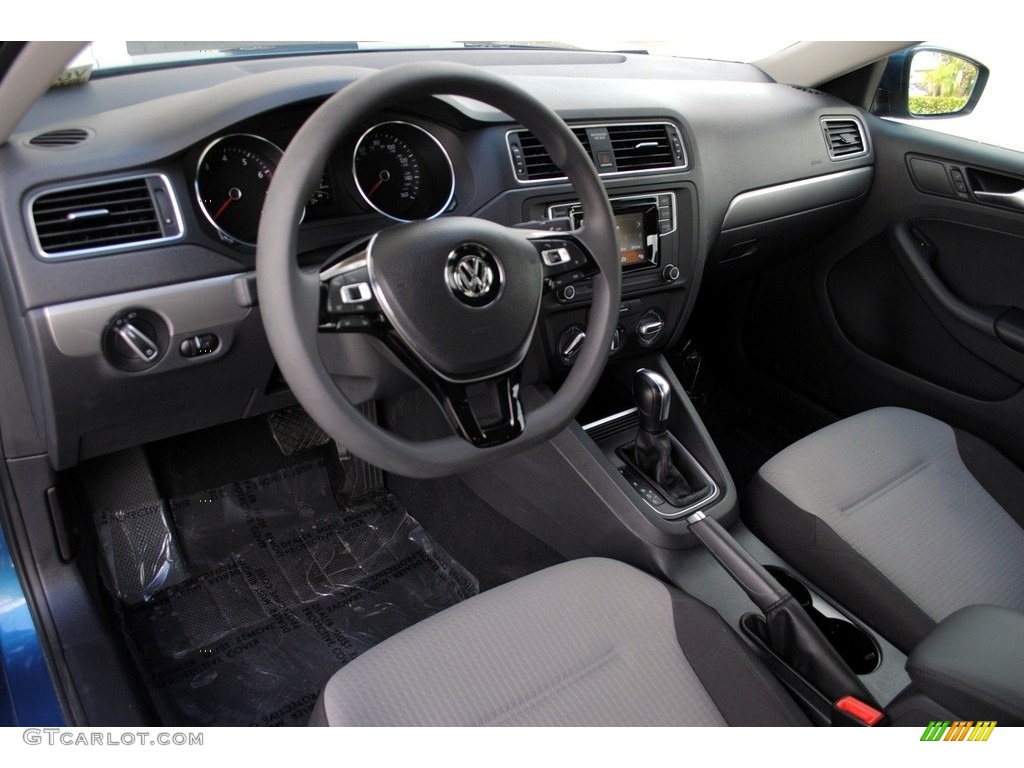 2017 Jetta S - Silk Blue Metallic / Black/Palladium Gray photo #16