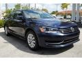 2014 Night Blue Metallic Volkswagen Passat 1.8T Wolfsburg Edition  photo #2