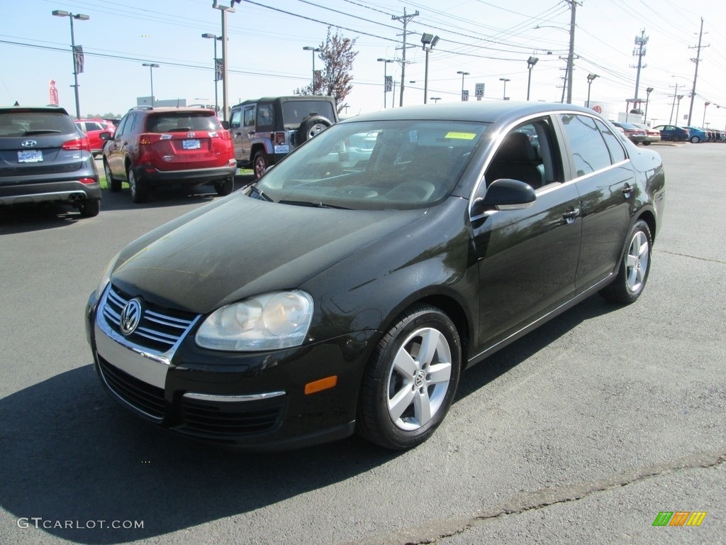 2008 Jetta SE Sedan - Black / Anthracite Black photo #2