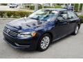 2014 Night Blue Metallic Volkswagen Passat 1.8T Wolfsburg Edition  photo #4