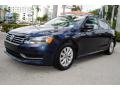 2014 Night Blue Metallic Volkswagen Passat 1.8T Wolfsburg Edition  photo #5