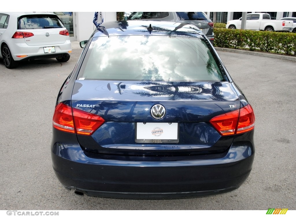 2014 Passat 1.8T Wolfsburg Edition - Night Blue Metallic / Titan Black photo #8