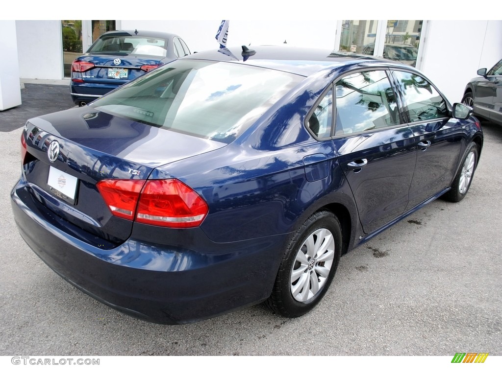 2014 Passat 1.8T Wolfsburg Edition - Night Blue Metallic / Titan Black photo #9