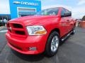 2012 Flame Red Dodge Ram 1500 Express Crew Cab 4x4  photo #2