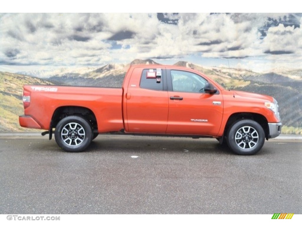 2017 Tundra SR5 Double Cab 4x4 - Inferno Orange / Black photo #2