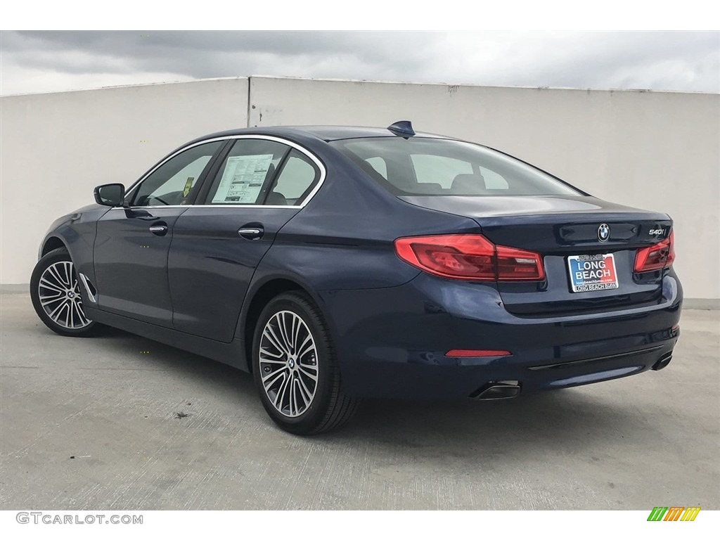 2018 5 Series 540i Sedan - Mediterranean Blue Metallic / Black photo #3