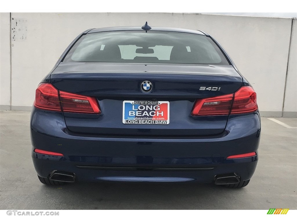 2018 5 Series 540i Sedan - Mediterranean Blue Metallic / Black photo #4