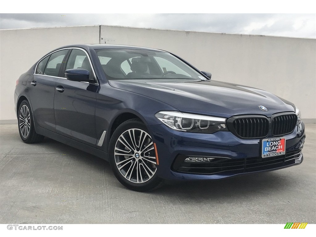Mediterranean Blue Metallic 2018 BMW 5 Series 540i Sedan Exterior Photo #127013867