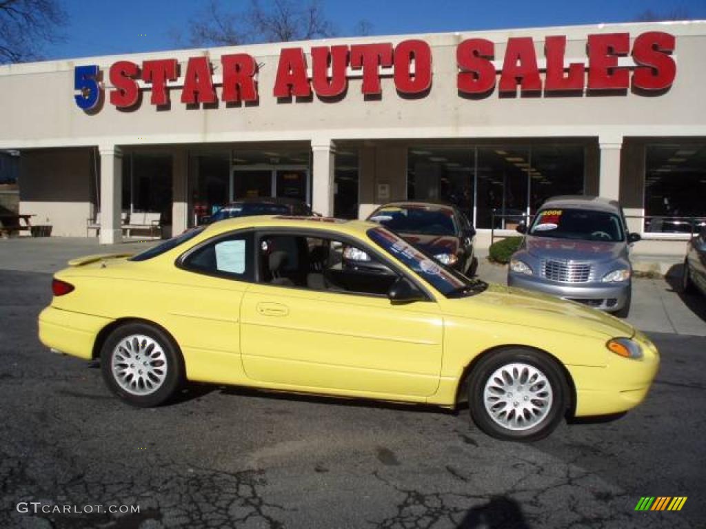 2000 Zinc Yellow Ford Escort ZX2 Coupe #12683925 | GTCarLot.com