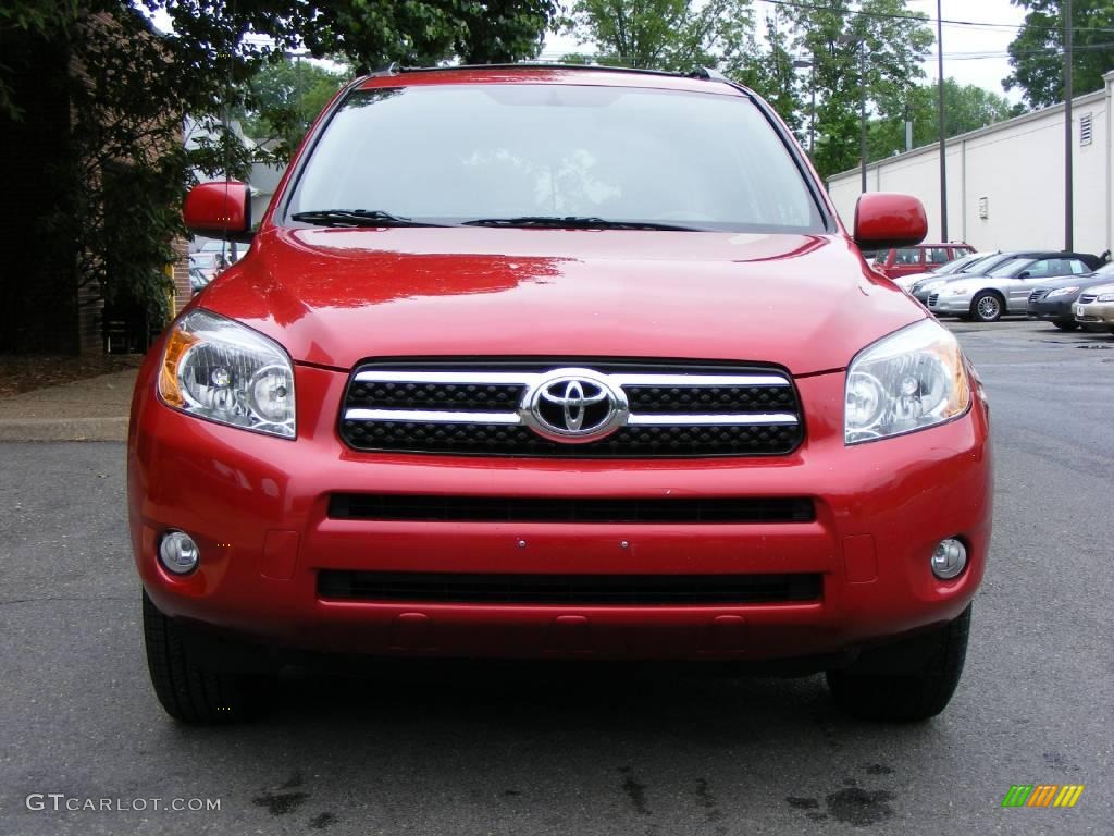 2007 RAV4 Limited 4WD - Barcelona Red Pearl / Taupe photo #14