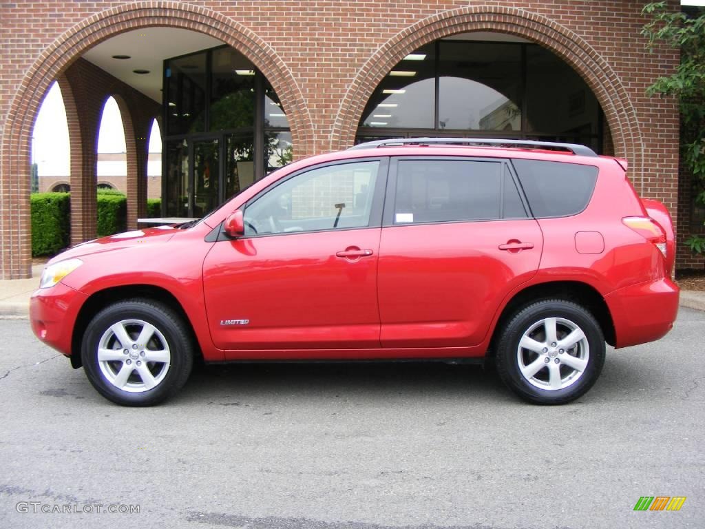 2007 RAV4 Limited 4WD - Barcelona Red Pearl / Taupe photo #17