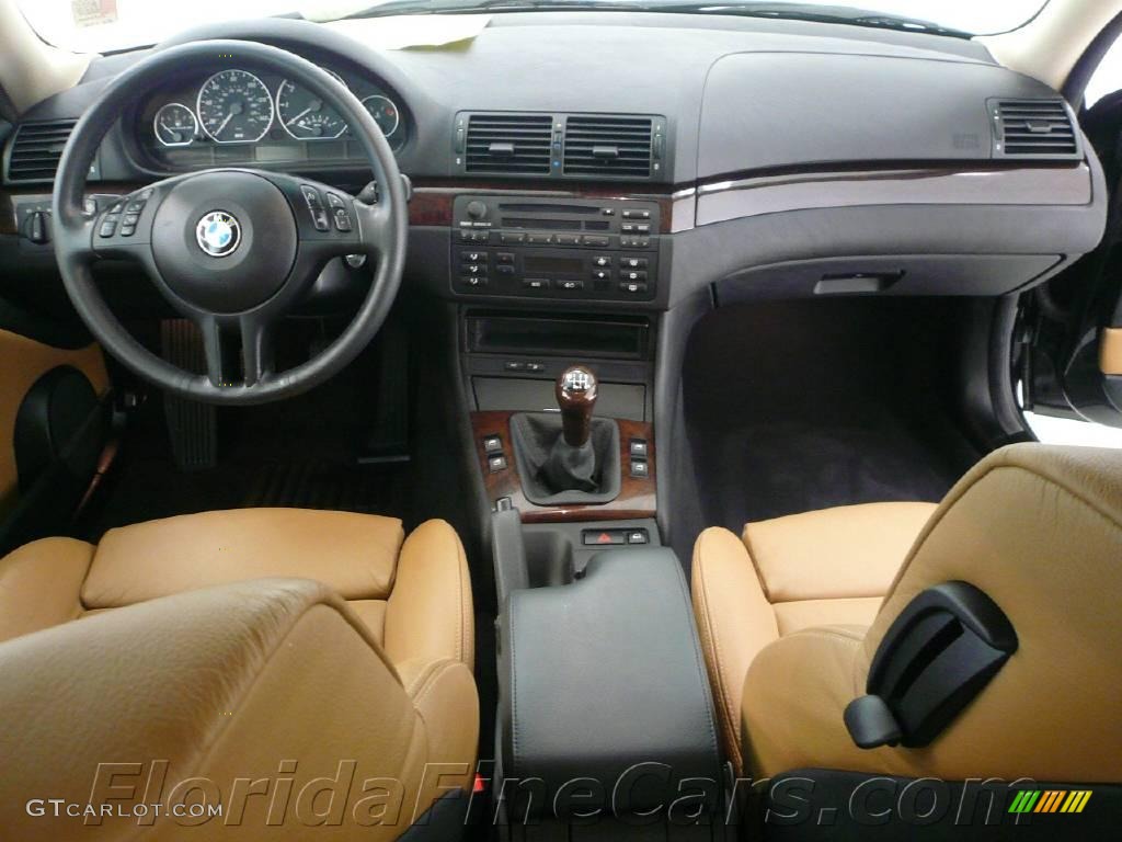 2004 3 Series 330i Coupe - Jet Black / Natural Brown photo #15