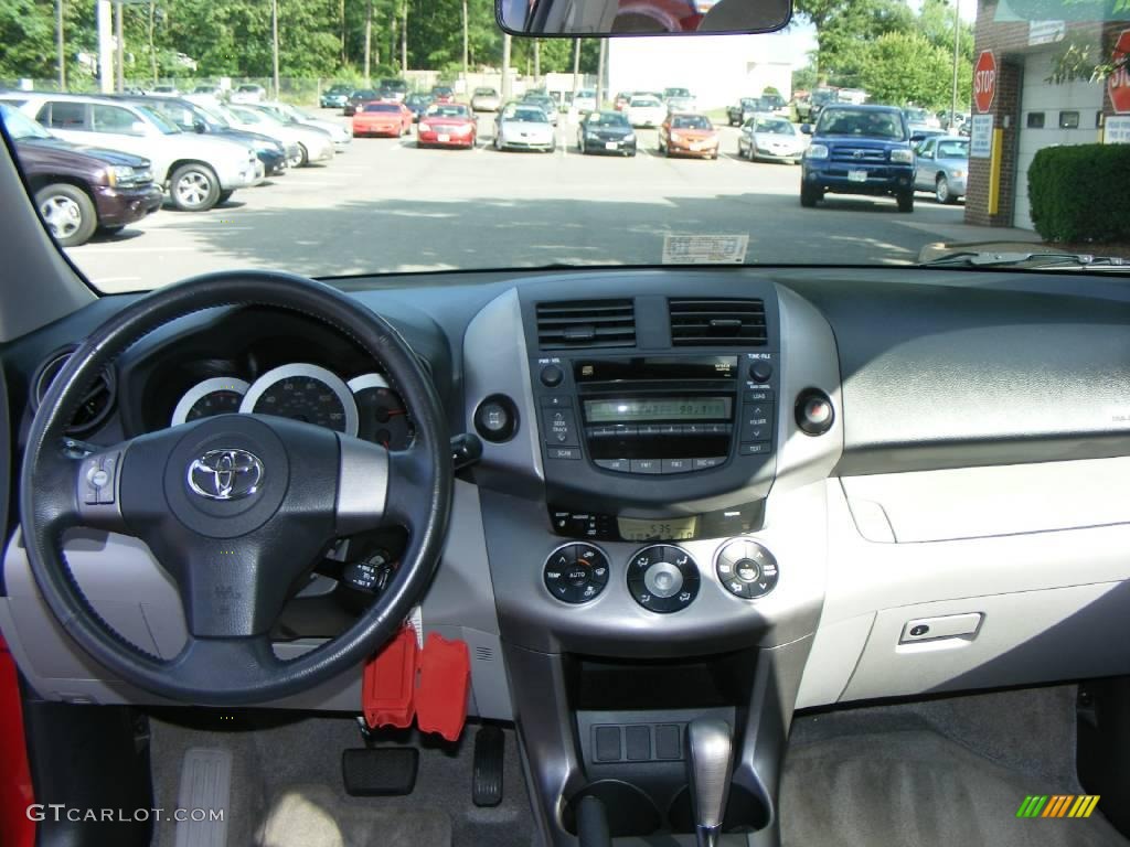 2007 RAV4 Limited 4WD - Barcelona Red Pearl / Ash Gray photo #8