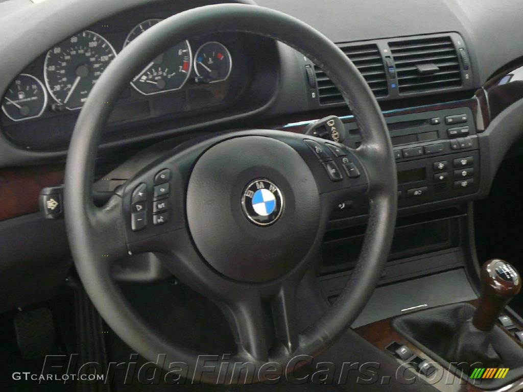 2004 3 Series 330i Coupe - Jet Black / Natural Brown photo #16