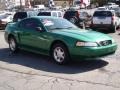 2000 Electric Green Metallic Ford Mustang V6 Coupe  photo #3
