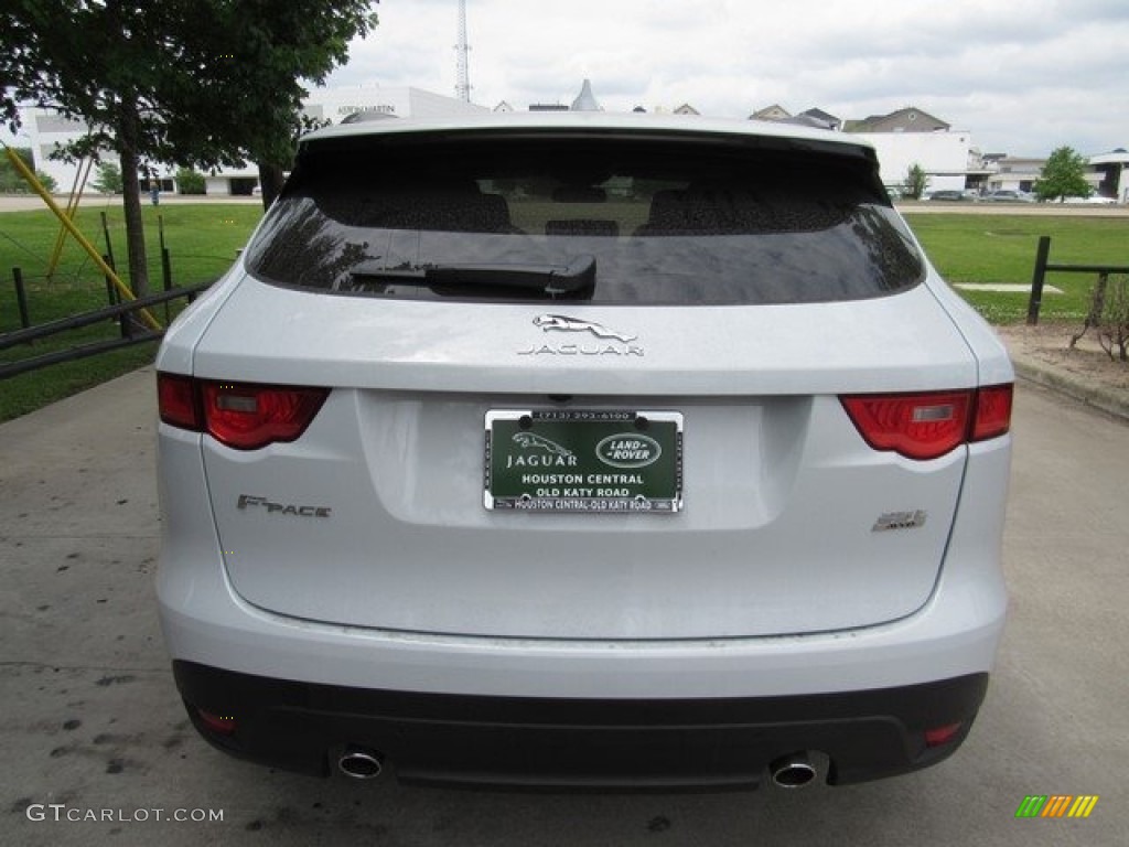 2018 F-PACE 25t AWD R-Sport - Yulong White Metallic / Oyster w/Lime Contrast photo #8
