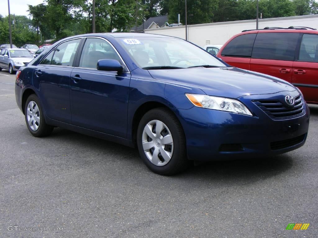 2008 Camry LE - Blue Ribbon Metallic / Ash photo #2