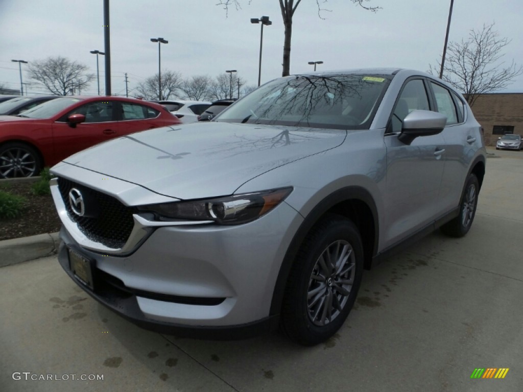 2018 CX-5 Sport AWD - Sonic Silver Metallic / Black photo #1