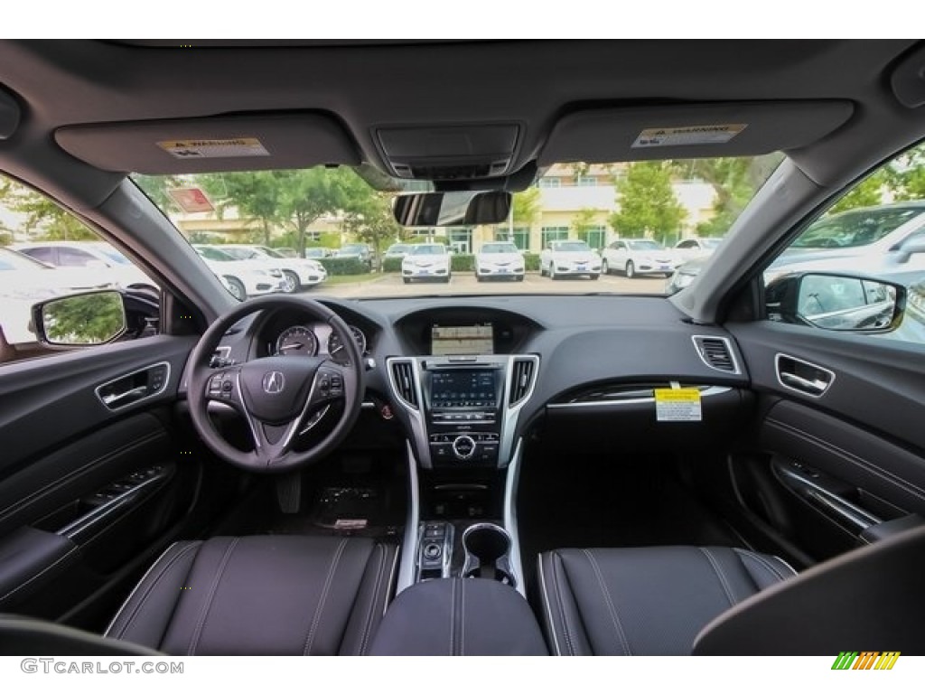 Ebony Interior 2019 Acura TLX V6 Sedan Photo #127023025