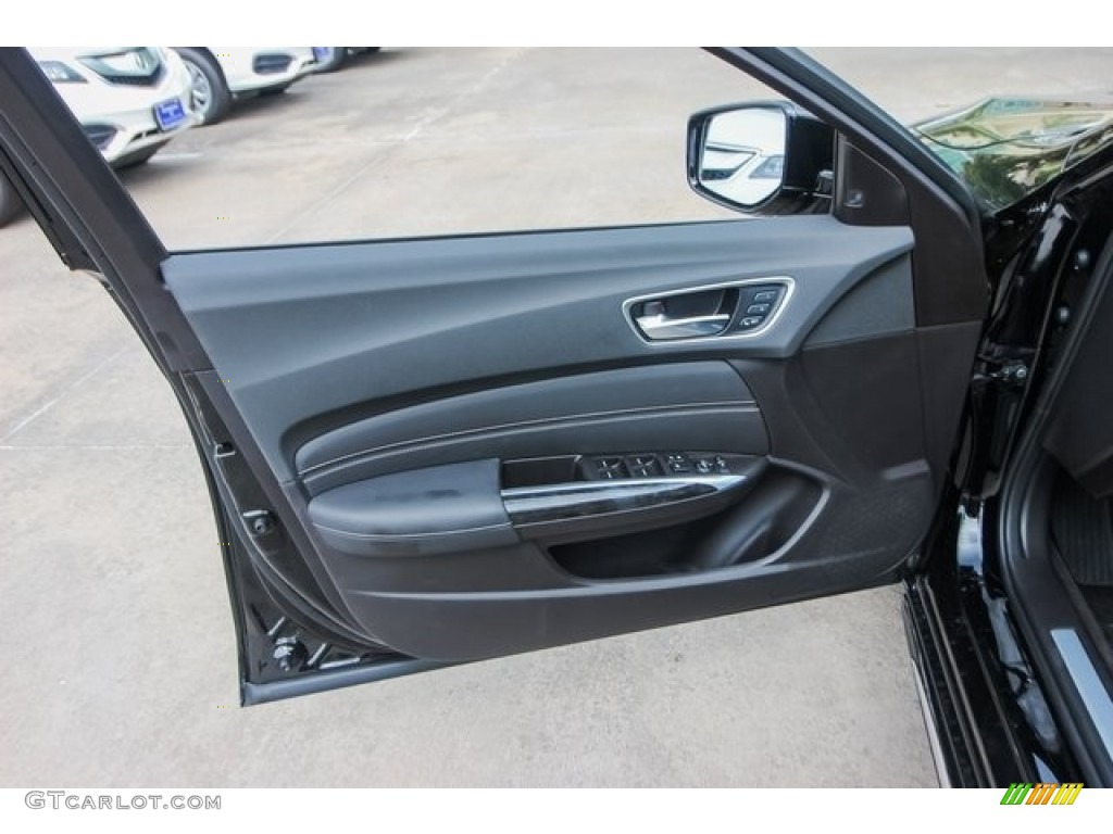 2019 Acura TLX V6 Sedan Ebony Door Panel Photo #127023229