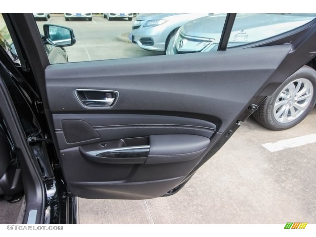 2019 Acura TLX V6 Sedan Ebony Door Panel Photo #127023322