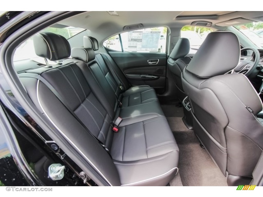 Ebony Interior 2019 Acura TLX V6 Sedan Photo #127023352