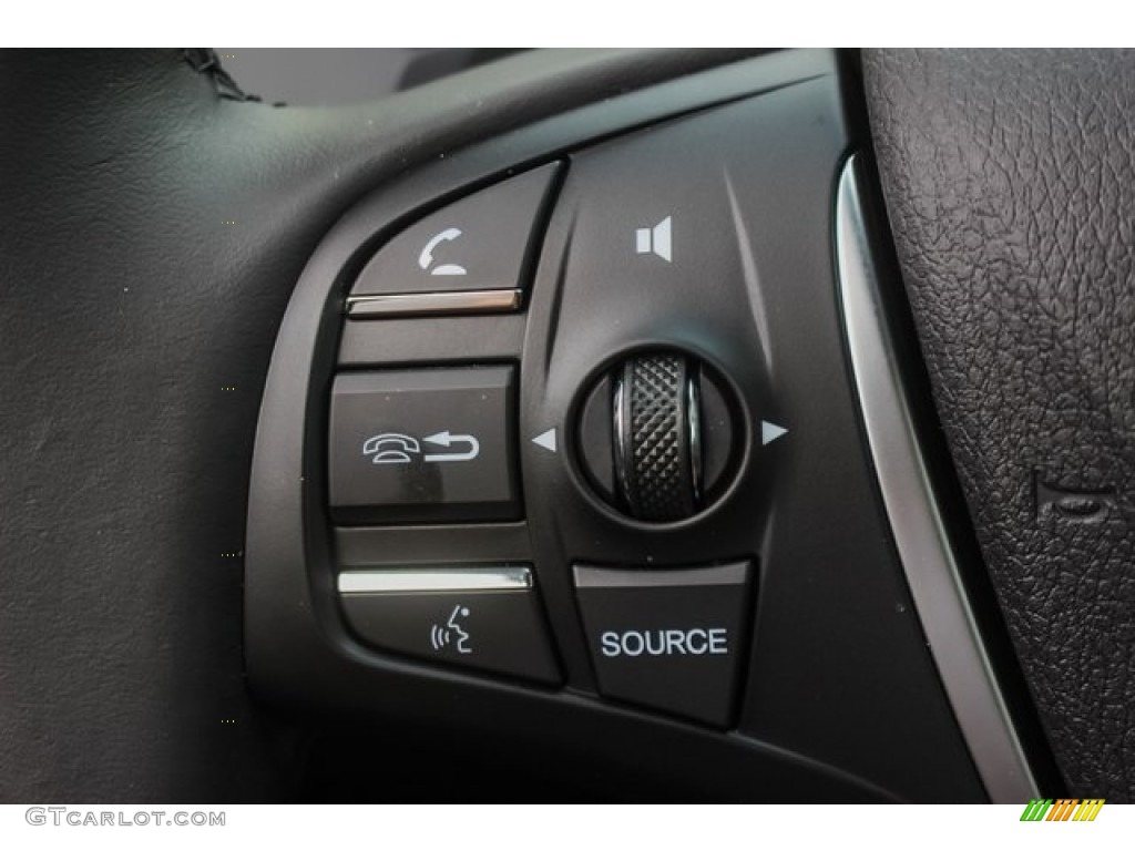 2019 Acura TLX V6 Sedan Ebony Steering Wheel Photo #127023808