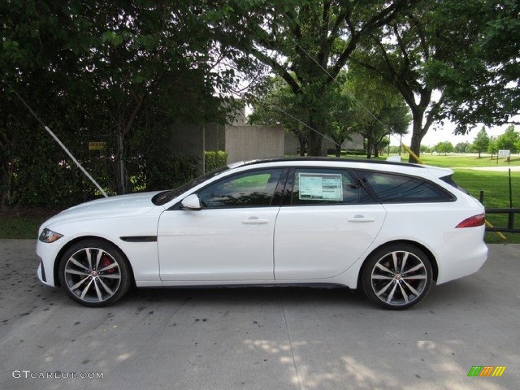 Fuji White 2018 Jaguar XF Sportbrake S AWD Exterior Photo #127026373