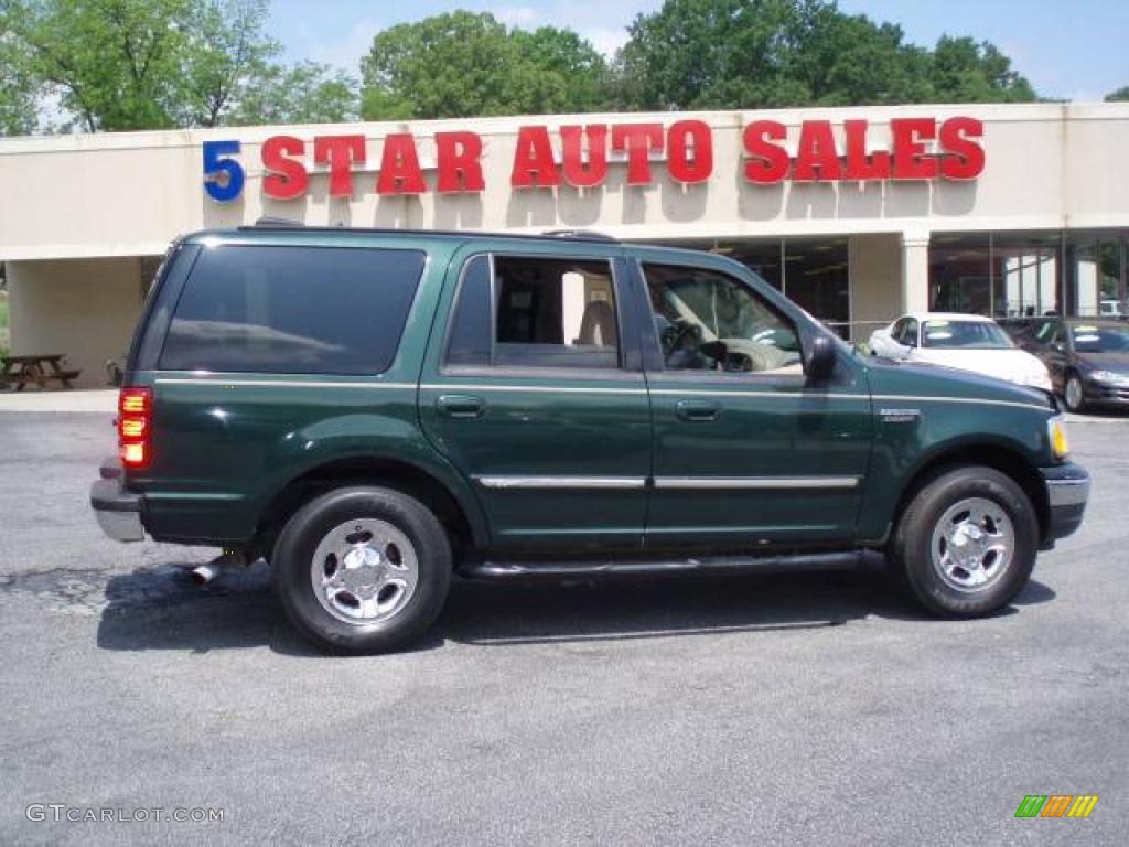 2001 Expedition XLT - Dark Highland Green Metallic / Medium Parchment photo #1
