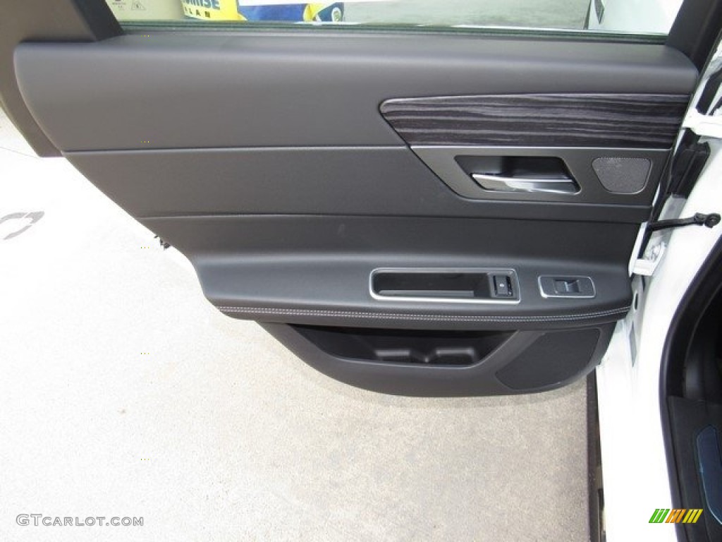 2018 Jaguar XF Sportbrake S AWD Ebony Door Panel Photo #127026622