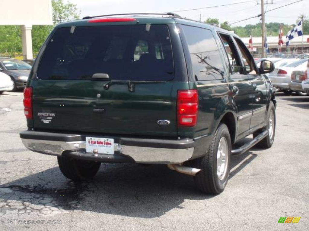 2001 Expedition XLT - Dark Highland Green Metallic / Medium Parchment photo #6