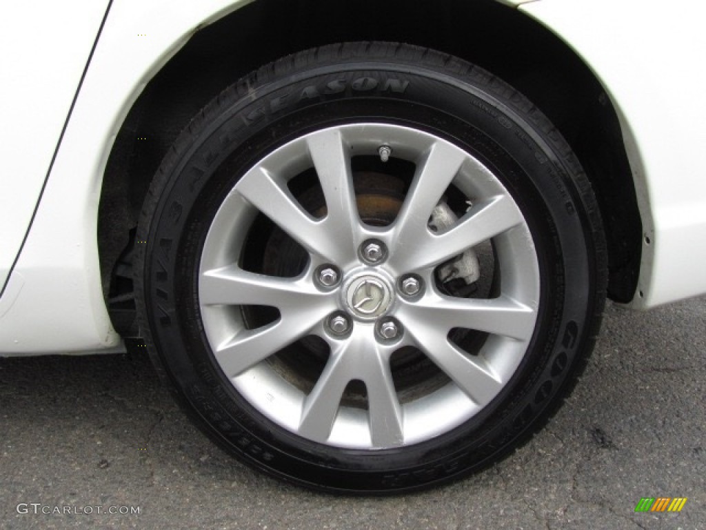 2007 MAZDA3 i Sport Sedan - Rally White / Beige photo #26