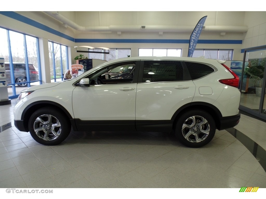 2018 CR-V EX AWD - White Diamond Pearl / Ivory photo #8