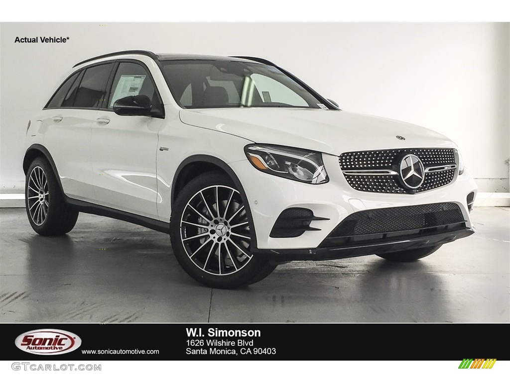 2018 GLC AMG 43 4Matic - Polar White / designo Platinum White Pearl/Black photo #1