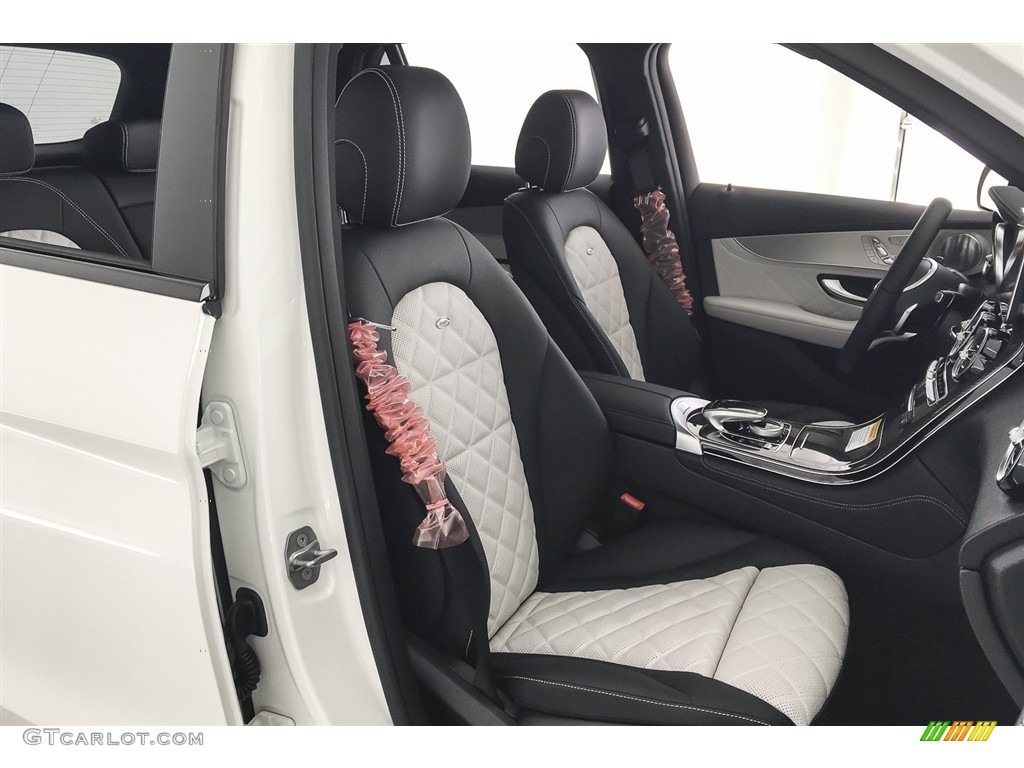 designo Platinum White Pearl/Black Interior 2018 Mercedes-Benz GLC AMG 43 4Matic Photo #127030027