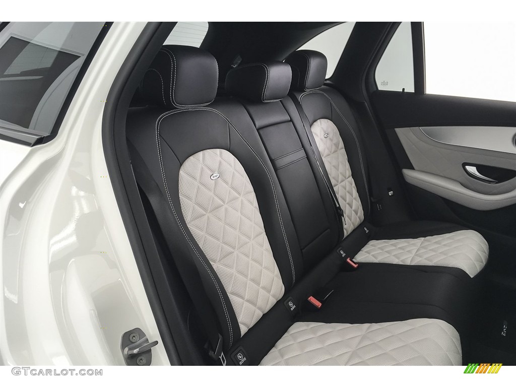 designo Platinum White Pearl/Black Interior 2018 Mercedes-Benz GLC AMG 43 4Matic Photo #127030150