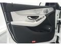 designo Platinum White Pearl/Black 2018 Mercedes-Benz GLC AMG 43 4Matic Door Panel