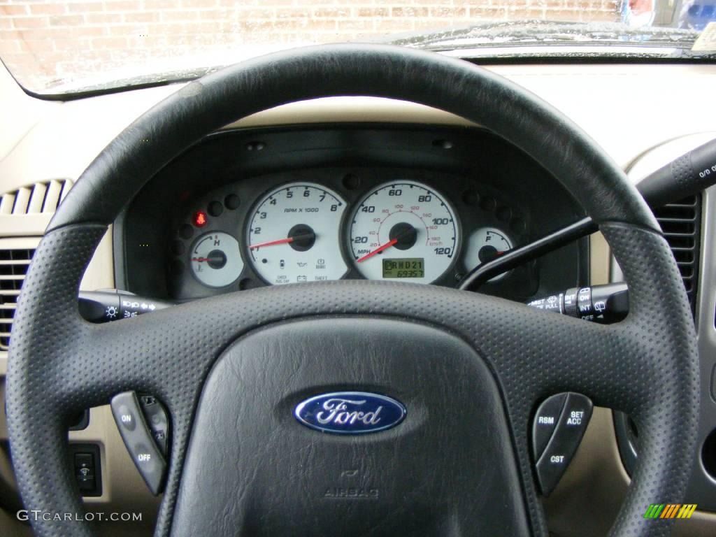 2003 Escape XLT V6 4WD - Oxford White / Medium Dark Pebble photo #10