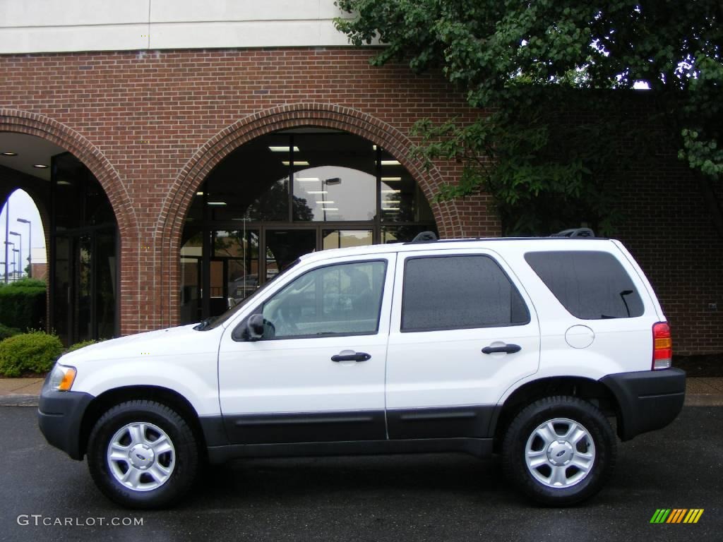 2003 Escape XLT V6 4WD - Oxford White / Medium Dark Pebble photo #18