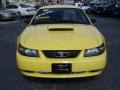 2002 Zinc Yellow Ford Mustang V6 Coupe  photo #4