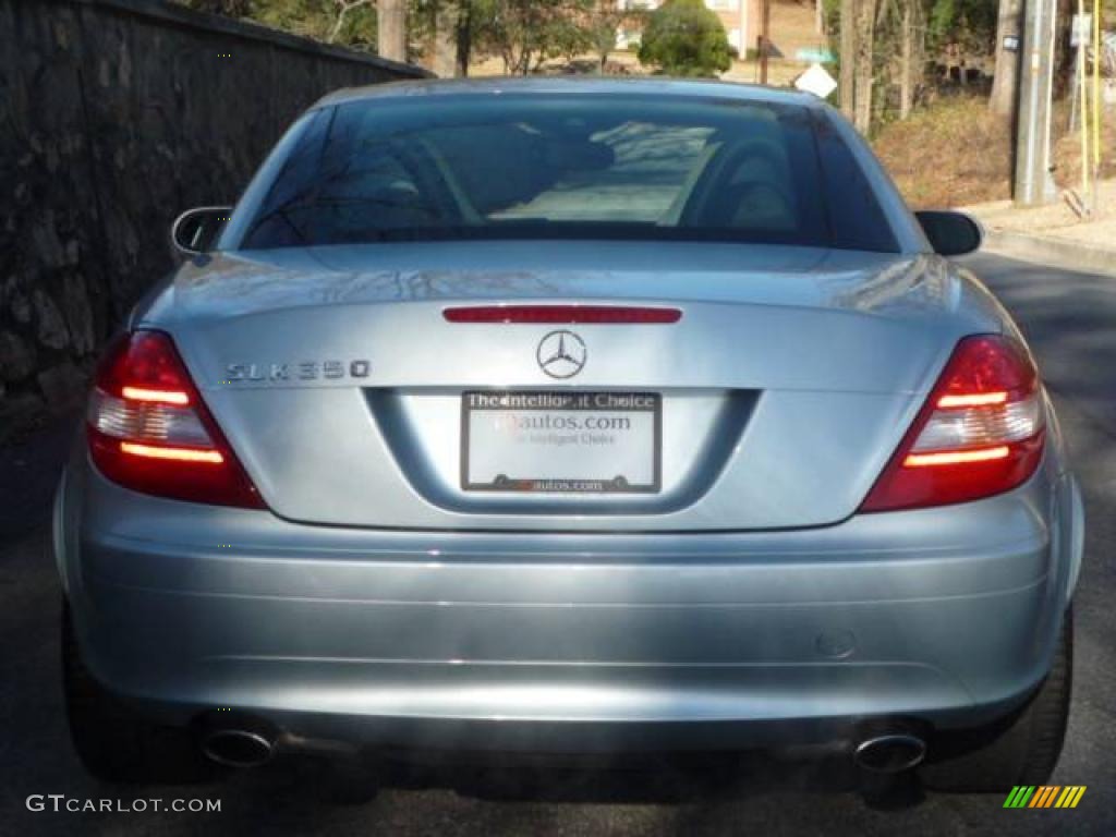 2005 SLK 350 Roadster - Diamond Silver Metallic / Beige photo #11