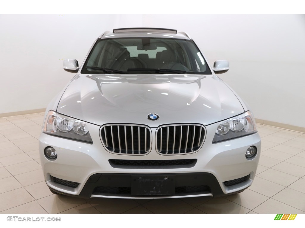 2013 X3 xDrive 28i - Titanium Silver Metallic / Black photo #2