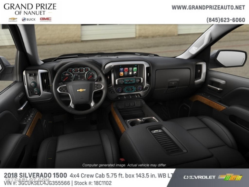 2018 Silverado 1500 LTZ Crew Cab 4x4 - Black / Jet Black photo #5