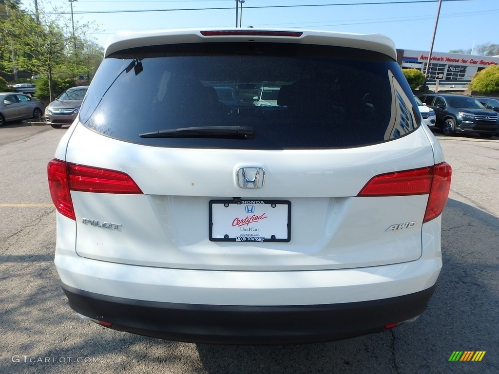 2016 Pilot EX AWD - White Diamond Pearl / Gray photo #4