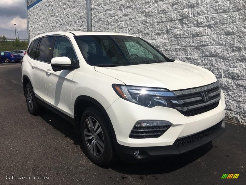 2018 Pilot EX-L - White Diamond Pearl / Black photo #1