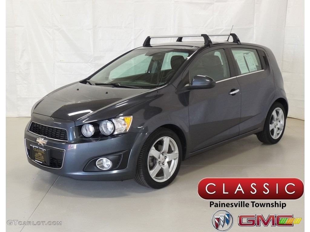 2012 Sonic LTZ Hatch - Cyber Gray Metallic / Jet Black/Dark Titanium photo #1