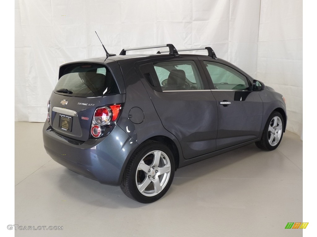 2012 Sonic LTZ Hatch - Cyber Gray Metallic / Jet Black/Dark Titanium photo #2